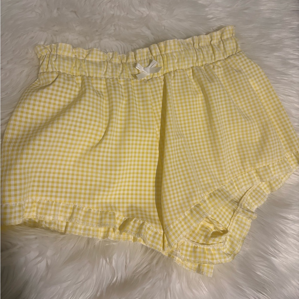 💛Women’s Yellow Gingham Shorts💛